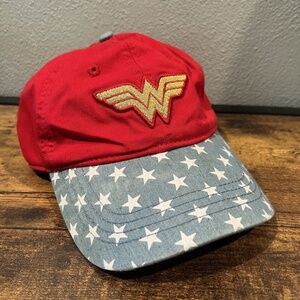 Wonder Woman Snapback Hat Wonder Woman Adjustable Hat Red Hat Adult Fit Red Hat